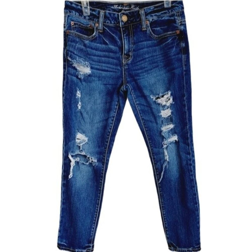 American Eagle for Aerie slouchy distressed jeans Size 2